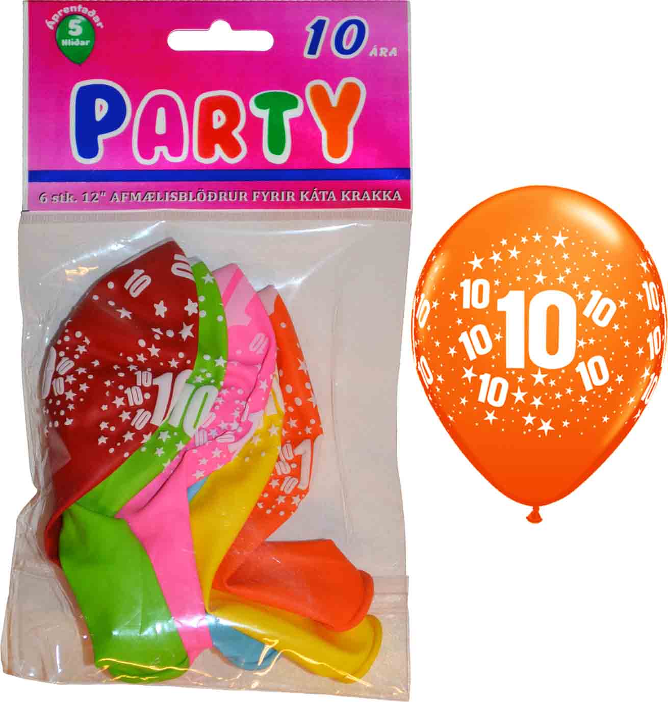 PARTÝ BLÖÐRUR vörunr. 70610-00